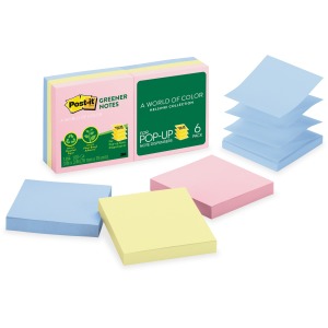 Post-it&reg; Greener Dispenser Notes - Sweet Sprinkles Color Collection