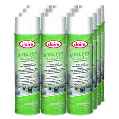 Utility Cleaner, Mild Solvent Scent, 19 oz Aerosol Spray, 12/Carton