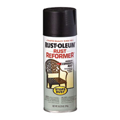 Stops Rust Rust Reformer Spray, Black, 10.25 oz Aerosol Can, 6/Carton