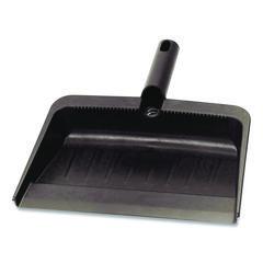 Flo-Pac Flexible Plastic Dustpan, 8 x 12, Plastic, Black