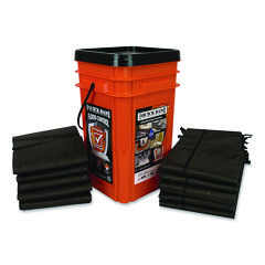 Outdoor Grab and Go Bucket Kit, (1) Bucket, (10) Flood Bags, (5) Flood Barriers