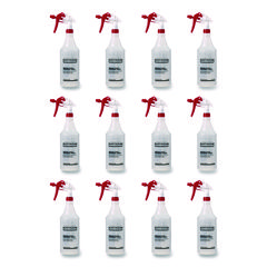 Empty Trigger Sprayer, 32 oz, Clear, 12/Carton