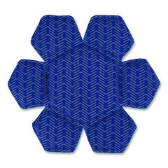 Chill-Its 6612 Hard Hat Cooling Top Pad, 6" dia, Blue, 3/Pack
