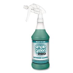Pro Bathroom Cleaner Ready-To-Use, 32 oz Spray Bottle, 12/Carton