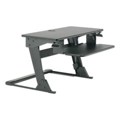 7110016810786, SKILCRAFT Desktop Sit-Stand Workstation, 35.4" x 23.2" x 6.2" to 20", Black