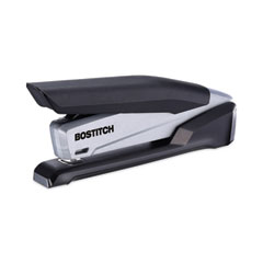 InPower Spring-Powered Desktop Stapler with Antimicrobial Protection, 20-Sheet Capacity, Black/Gray