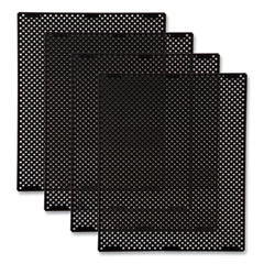 Medium General Purpose Perforated Panels for Tailor and Landmark Series Containers, 20.72" x 0.5" x 27.95", Black, 4/Carton
