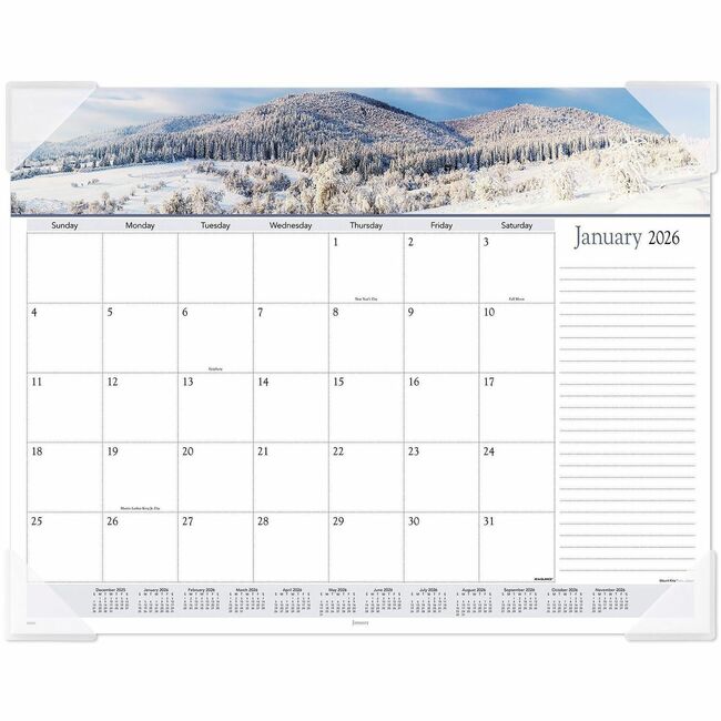 At-A-Glance Panoramic Landscape Desk Pad