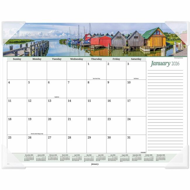 At-A-Glance Panoramic Seascape Desk Pad