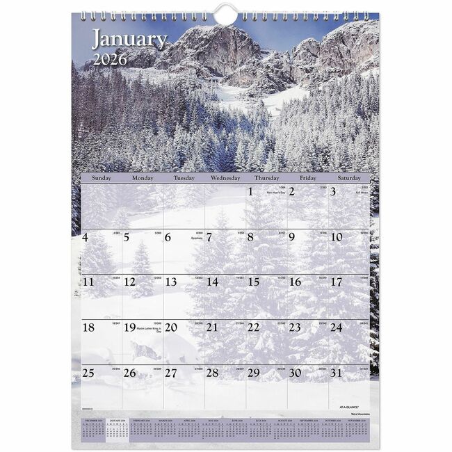 At-A-Glance Scenic Wall Calendar