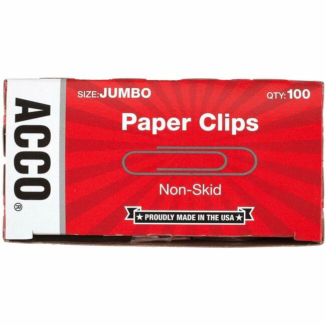 ACCO Economy Jumbo Non-Skid Paper Clips