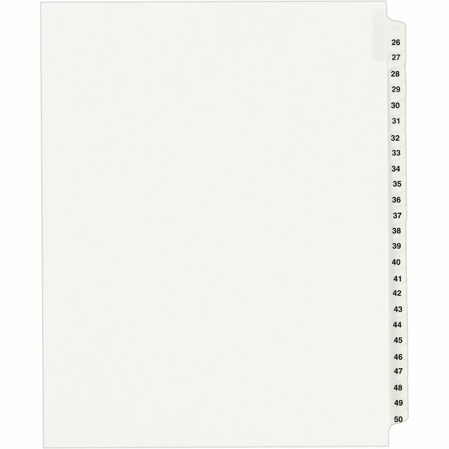 Avery® Standard Collated Legal Exhibit Divider Sets - Avery Style