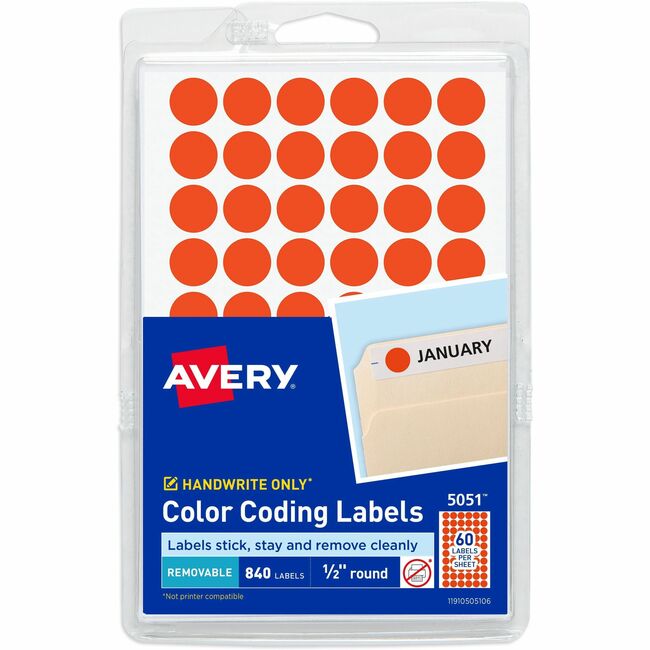 Avery&reg; Color-Coding Labels
