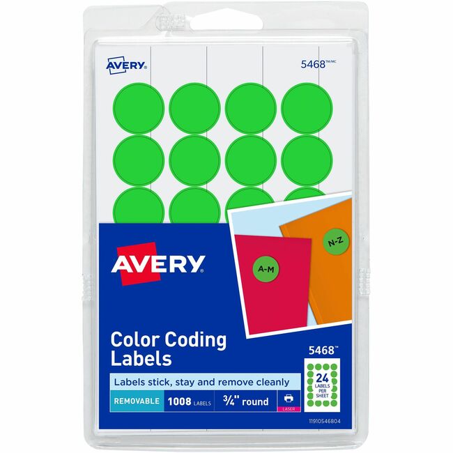 Avery&reg; Removable Color-Coding Labels