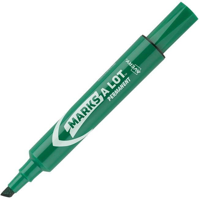 Avery® Avery Marks A Lot Permanent Markers, Regular Desk-Style, 1 Green