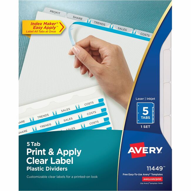 Avery® Index Maker Clear Label Dividers