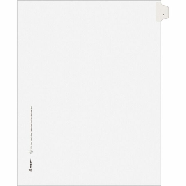 Avery® Individual Legal Exhibit Dividers - Avery Style - Unpunched