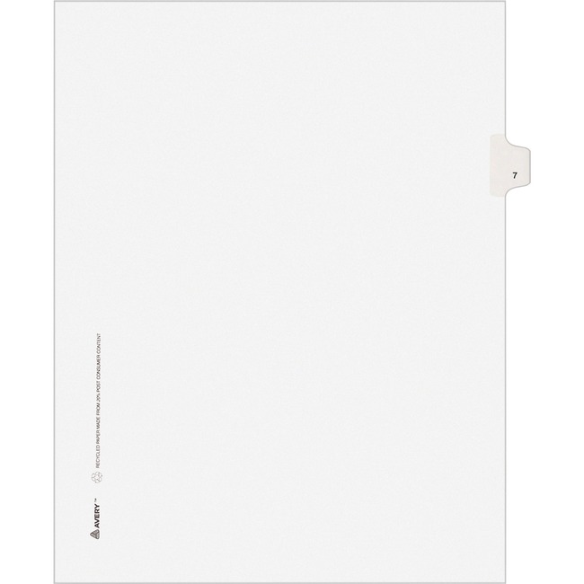 Avery® Individual Legal Exhibit Dividers - Avery Style - Unpunched