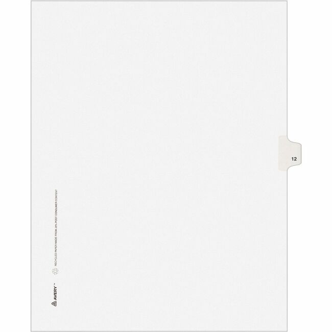 Avery&reg; Individual Legal Exhibit Dividers - Avery Style - Unpunched