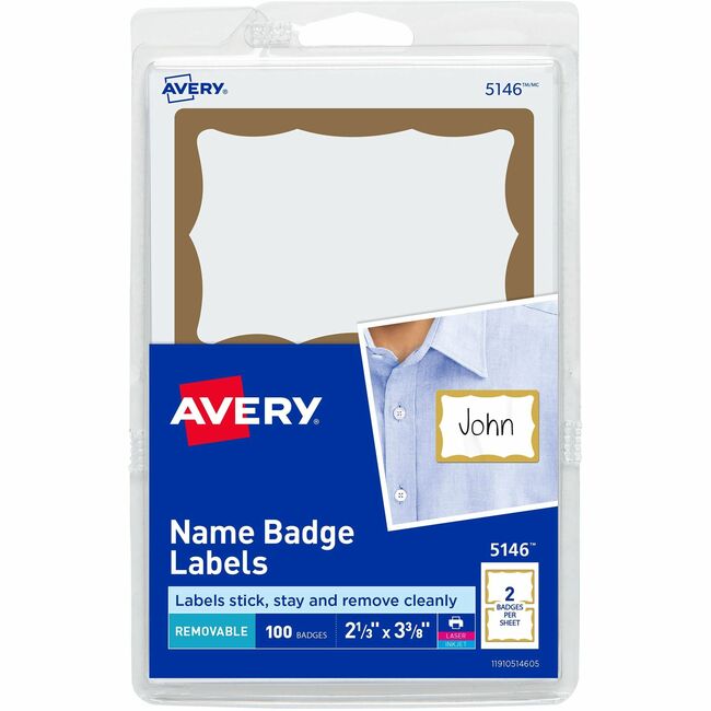 Avery® Border Print or Write Name Tags