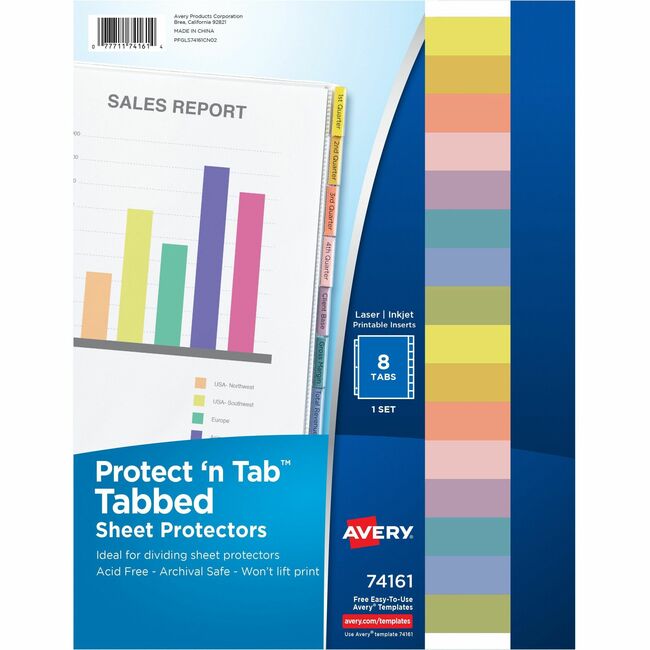 Avery&reg; Tabbed Sheet Protectors