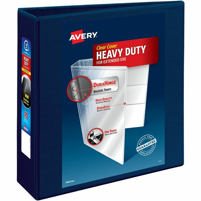 Avery&reg; Heavy-Duty View Binders with One Touch EZD Rings