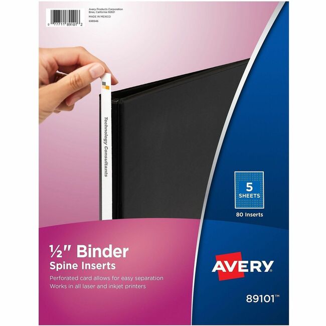 Avery&reg; Binder Spine Inserts