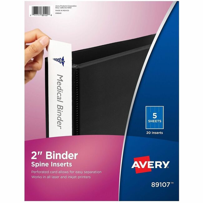 Avery&reg; Binder Spine Inserts