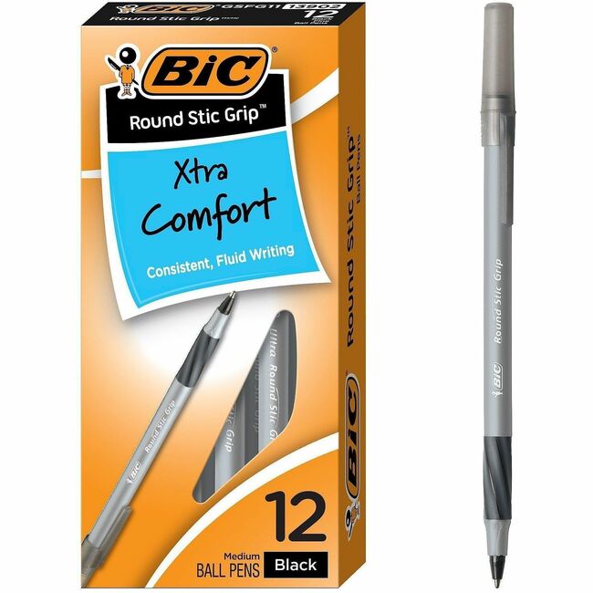 BIC Round Stic Grip Ballpoint Pen