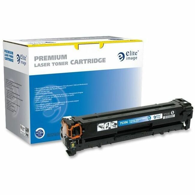 Elite Image Remanufactured Laser Toner Cartridge 125A (CB540A) - Black - 1 Each
