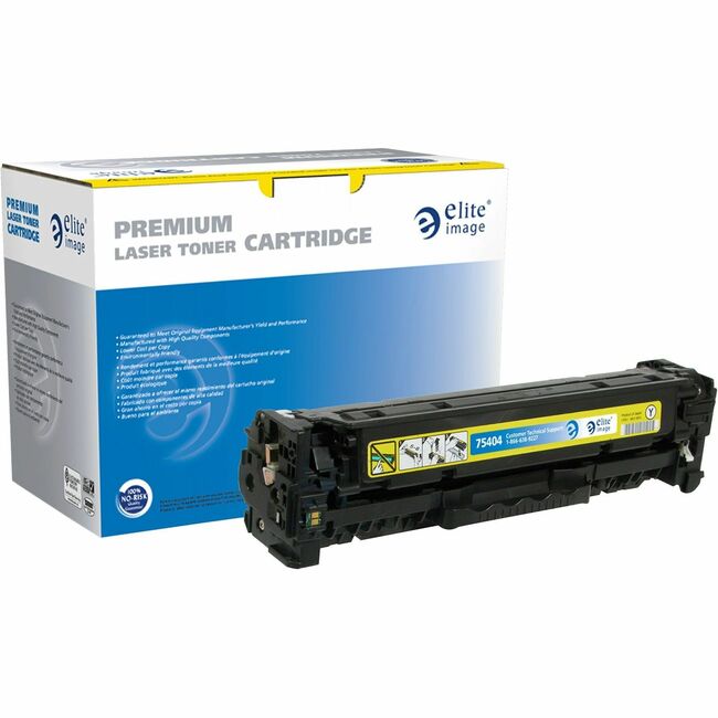 Elite Image Remanufactured Laser Toner Cartridge 304A (CC532A) - Yellow - 1 Each