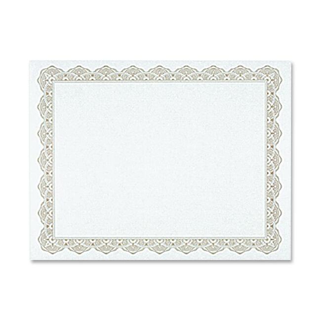 Geographics Blank Award Parchment Certificates