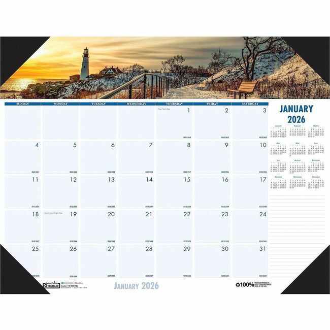 House of Doolittle EarthScapes Coastlines Desk Pad
