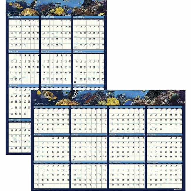 House of Doolittle Earthscapes Sea Life Laminated Planner