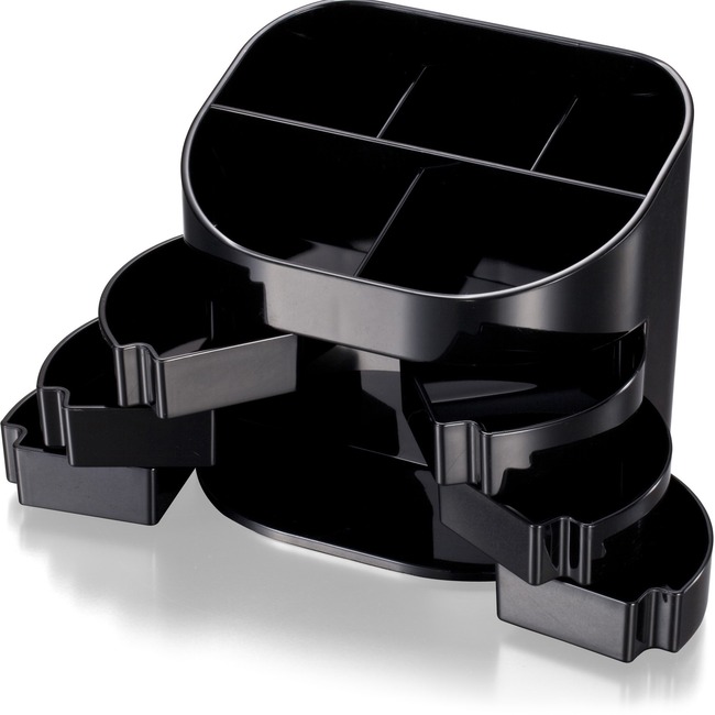 Officemate 2200 Series Double Supply Organizer with 11 Compartments, Black