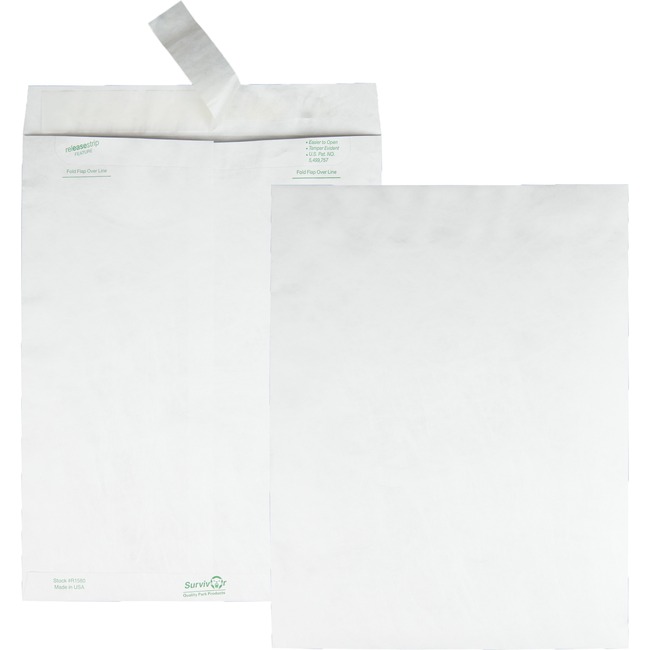 Survivor&reg; 10 x 13 DuPont Tyvek Catalog Mailer with Self-Sealing Closure