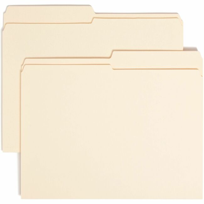 Smead 1/2 Tab Cut Letter Recycled Top Tab File Folder