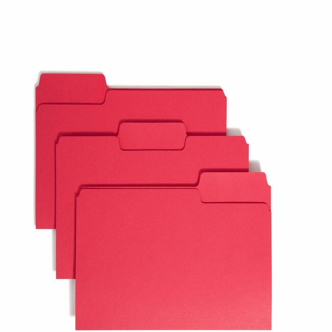 Smead SuperTab 1/3 Tab Cut Letter Recycled Top Tab File Folder