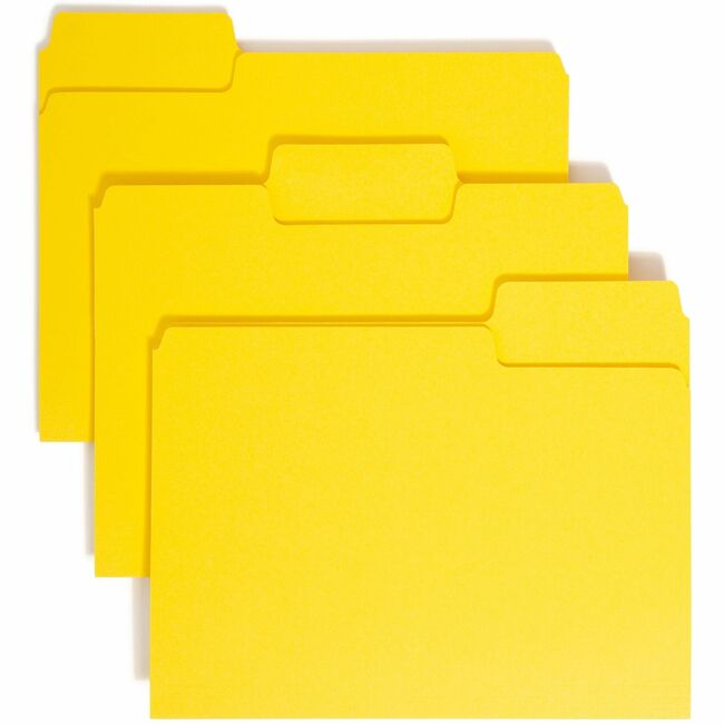 Smead SuperTab 1/3 Tab Cut Letter Recycled Top Tab File Folder