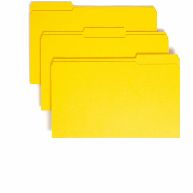 Smead Colored 1/3 Tab Cut Legal Recycled Top Tab File Folder