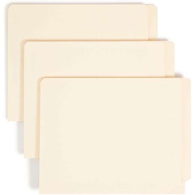 Smead Straight Tab Cut Letter Recycled Fastener Folder