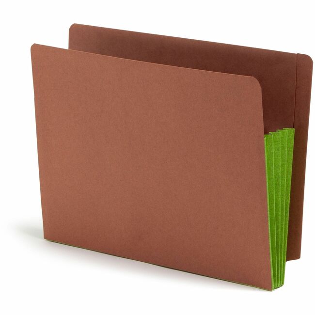Smead TUFF Pocket Straight Tab Cut Letter Recycled File Pocket