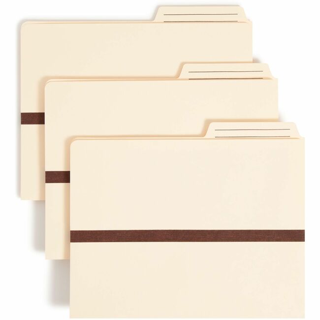 Smead TUFF Pocket 2/5 Tab Cut Letter Recycled File Pocket