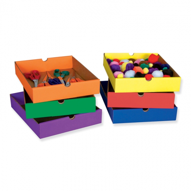 Drawers for 6-Shelf Organizer, 6 Assorted Colors, 2-1/2