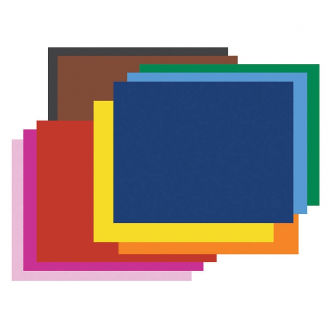 4-Ply Railroad Board, 10 Assorted Colors, 22