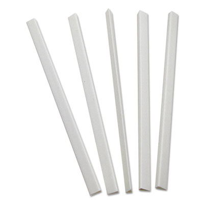 Slide 'N Grip Binding Bars, 40-Sheet Capacity, 11" x 0.25", White, 100/Box