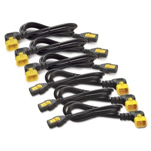 APC by Schneider Electric Power Cord Kit (6 ea), Locking, C13 TO C14 (90 Degree), 0.6m, North America