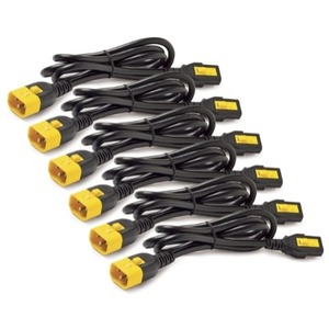 APC by Schneider Electric Power Cord Kit (6 EA), Locking, C13 to C14, 0.6m