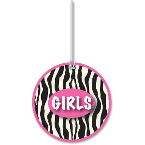 Ashley Zebra Design Gender Hall Pass