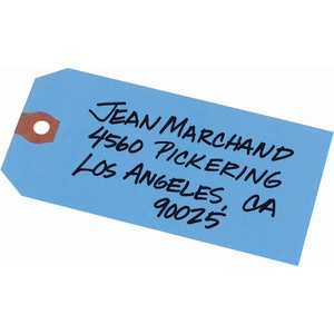 Avery&reg; Unstrung Shipping Tags, 11.5 pt. Stock, 4-3/4" x 2-3/8" , 1,000 Blue Hang Tags